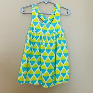 🛍️4 for $20🛍️ Carter's Girls Size 4 Sleeveless Colorful Top Neon Casual Top